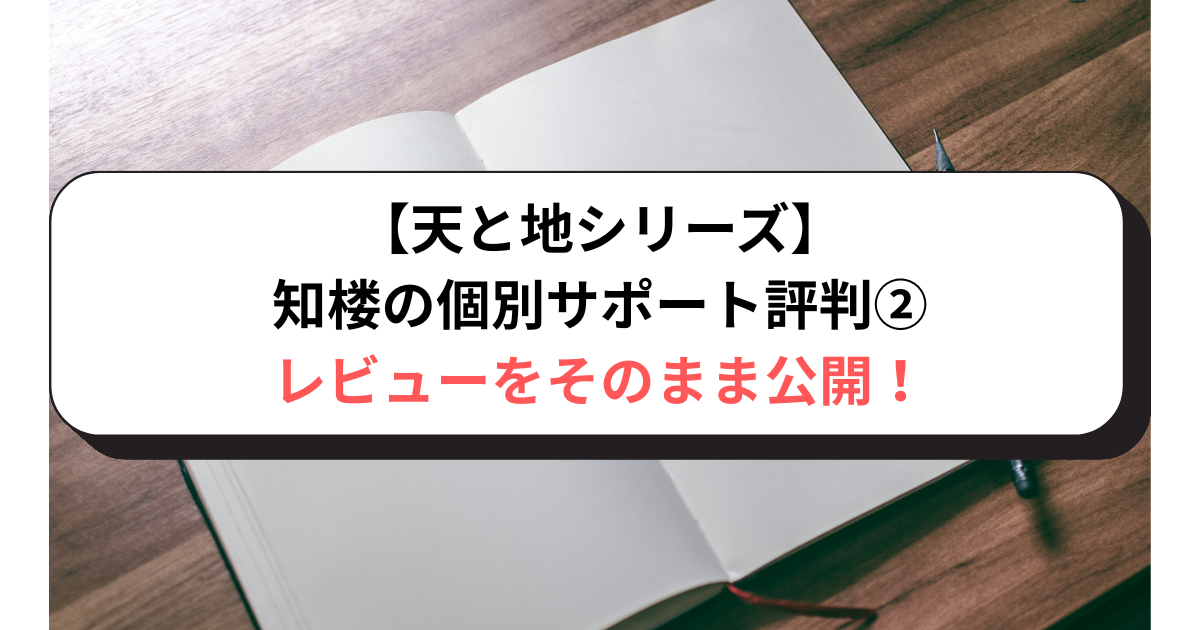 【天と地シリーズ】知楼の個別サポート評判②レビューをそのまま公開！